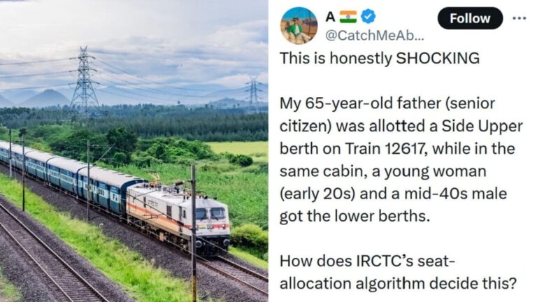 Indian Railways Responds After Passenger Questions Senior Citizen Getting Upper Berth