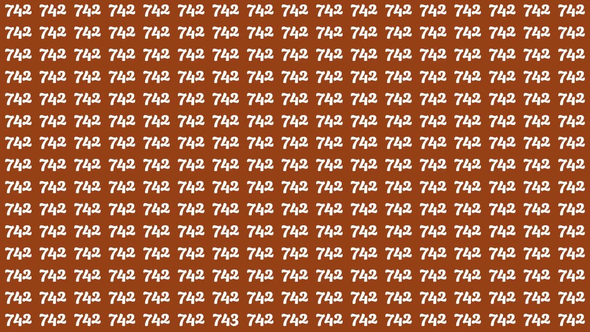 Only People with Eagle Eyes Can Spot the Hidden Number 743 in 7 Seconds – Can You?