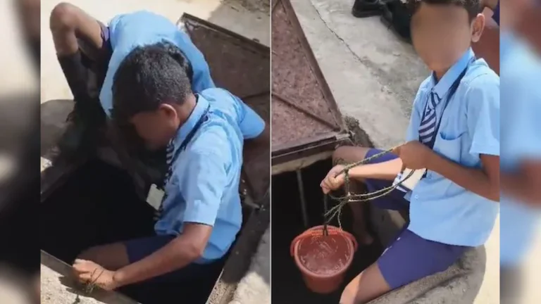 Students Made To Clean School Toilet In Siddaramaiah’s Constituency, Video Goes Viral