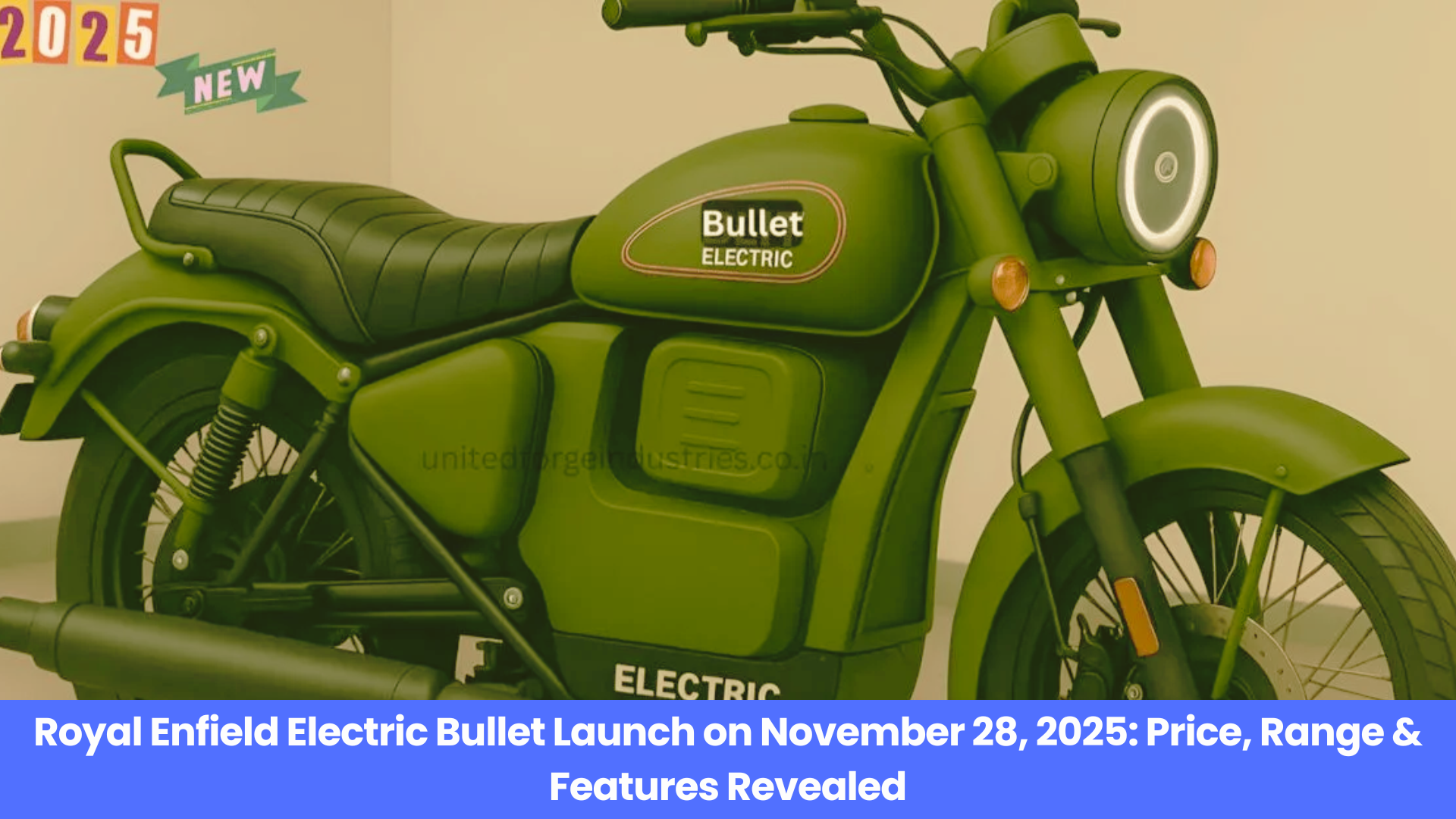 Royal Enfield Electric Bullet Launch on November 28, 2025: Price, Range & Features Revealed