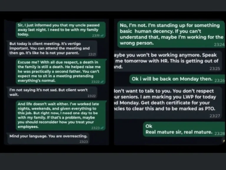 Gen Z Employee’s Chat With Toxic Boss For Basic Humanity Goes Viral, Gets Support From Netizens