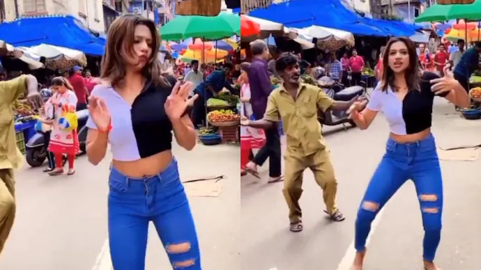 Woman Dances to ‘Dilbar’ on Street, But Someone Else Steals the Spotlight