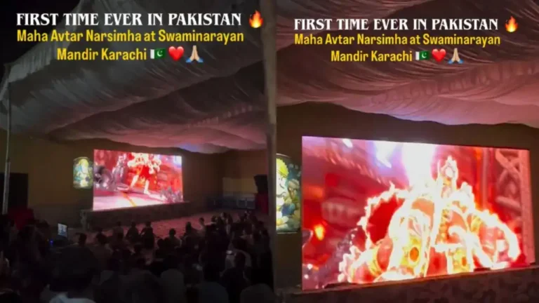 Mahavatar Narasimha Screening in Pakistan? Viral Karachi Temple Video Sparks Huge Buzz