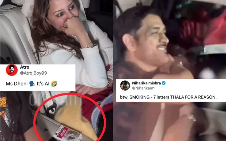 Cigarette Packet Seen in MS Dhoni’s Car Sparks Online Buzz