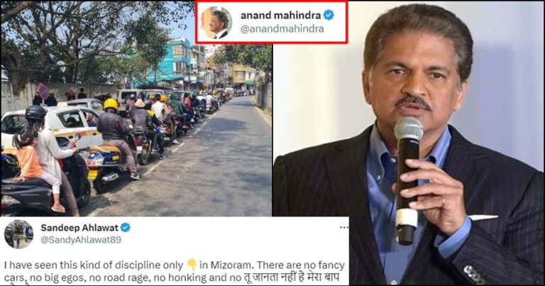 Anand Mahindra Praises Mizoram Citizens for Their Discipline on the Roads