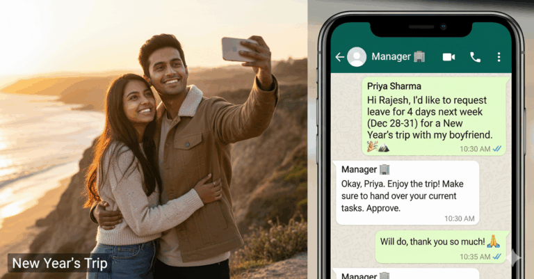 Girl Employee Asks Leave To Travel With Boyfriend Before New Year, Manager’s Reply Wins Hearts