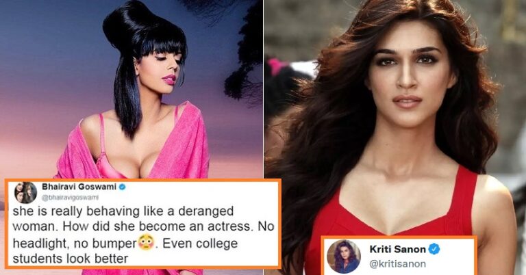 AN ACTRESS SAID KRITI SANON HAS ‘NO HEADLIGHT AND BUMPER’ AND KRITI GAVE A PERFECT REPLY