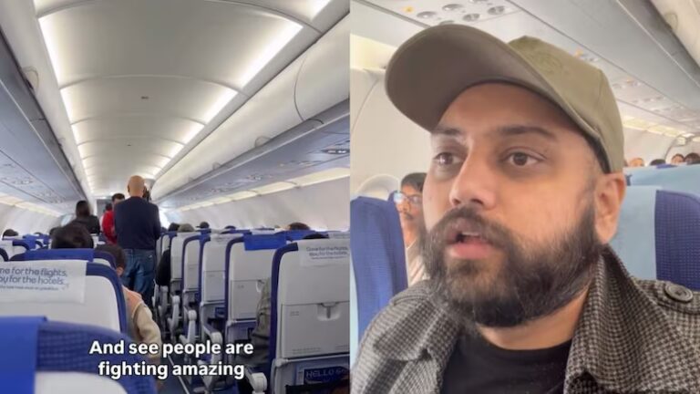 IndiGo Passenger Shows Chaos Inside Delayed Flight