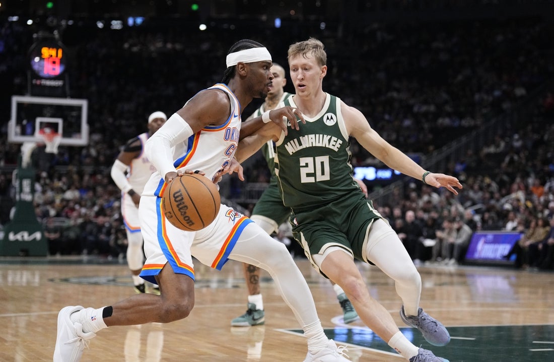 Shai Gilgeous-Alexander scores 40 as Thunder pound Bucks