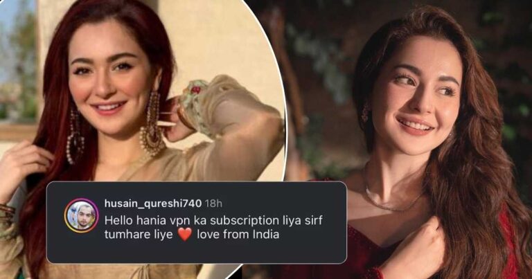 Hania Aamir Responds to Indian Fans Using VPN to Access Her Instagram