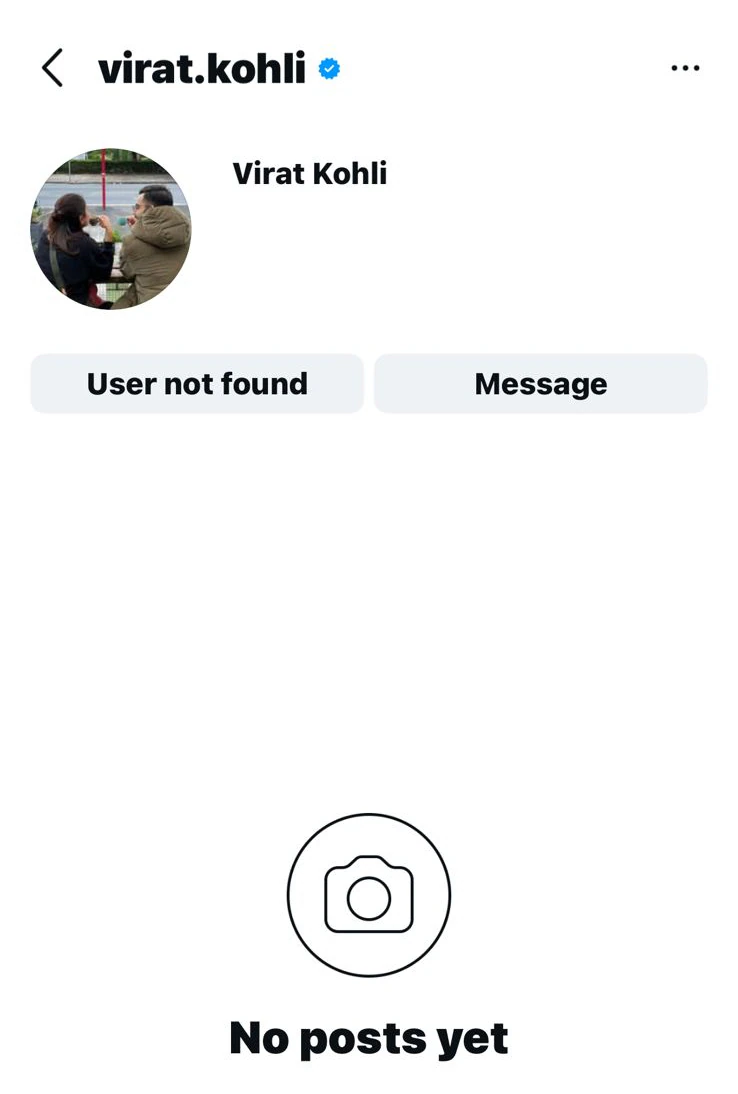 Virat Kohli’s Instagram Account Disappears, Fans Look to Anushka Sharma for Answers