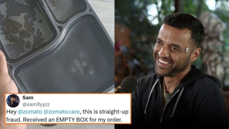 Zomato Responds After Customer Complains About Receiving An Empty Box As A Food Order